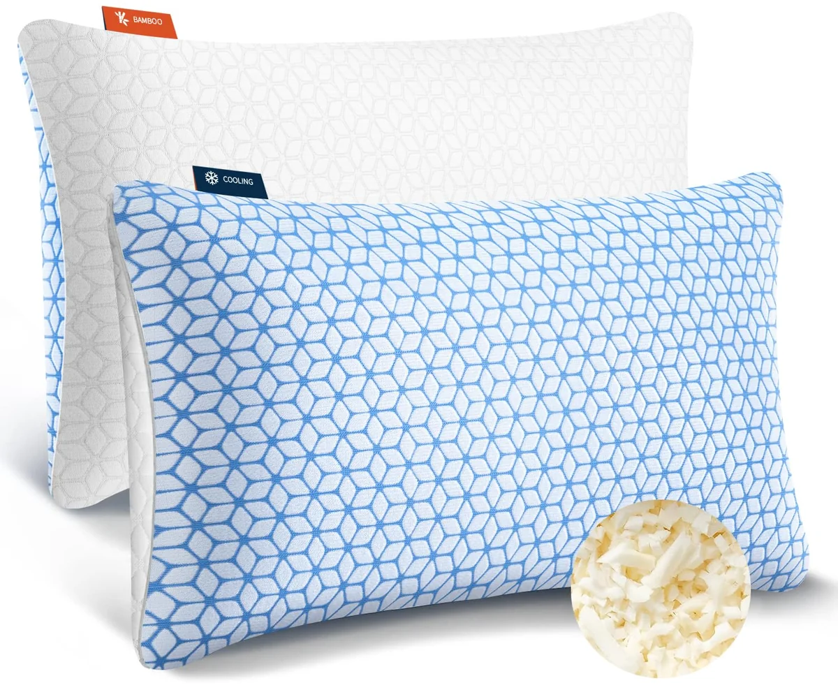 Shredded Memory Foam Pillows Queen Size Set of 2 Review